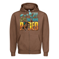 Chestnut and they call the thing rodeo Zipper Hoodie - texasbilliewilder