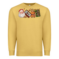 Antique Gold coffee cup santa cassette cookie Premium Sweatshirt - FaDigitalArtStudio