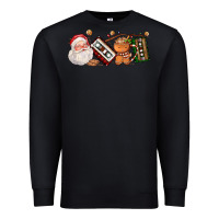 Black coffee cup santa cassette cookie Premium Sweatshirt - FaDigitalArtStudio