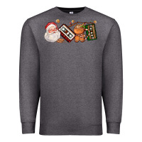 Charcoal Heather coffee cup santa cassette cookie Premium Sweatshirt - FaDigitalArtStudio