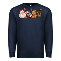 Navy coffee cup santa cassette cookie Premium Sweatshirt - FaDigitalArtStudio
