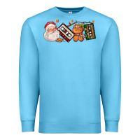 Ocean Blue coffee cup santa cassette cookie Premium Sweatshirt - FaDigitalArtStudio