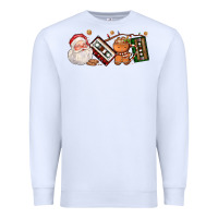 White coffee cup santa cassette cookie Premium Sweatshirt - FaDigitalArtStudio