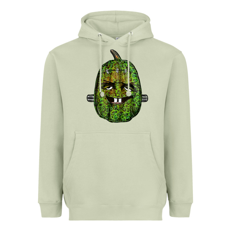 Leopard Pumpkin Frankestein Heavyweight Hoodie by RanaPortraitStore | Teevron