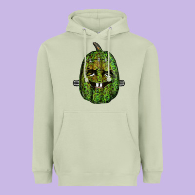 Leopard Pumpkin Frankestein Heavyweight Hoodie Designed By Ranaportraitstore