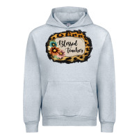 Heather Grey Blessed Teacher Urban Hoodie - Jasminsmagicworld