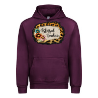 Mauve Wine Blessed Teacher Urban Hoodie - Jasminsmagicworld