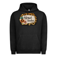 Pigment Black Blessed Teacher Urban Hoodie - Jasminsmagicworld