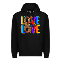 Black pride lgbtqi love is love Premium Hoodie - AdoDesignShop