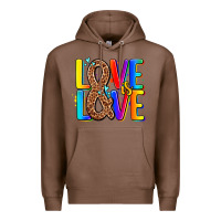 Chestnut pride lgbtqi love is love Premium Hoodie - AdoDesignShop