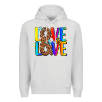 Dove Grey pride lgbtqi love is love Premium Hoodie - AdoDesignShop