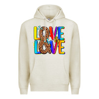 Oatmeal Heather pride lgbtqi love is love Premium Hoodie - AdoDesignShop