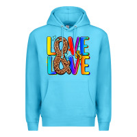 Ocean Blue pride lgbtqi love is love Premium Hoodie - AdoDesignShop