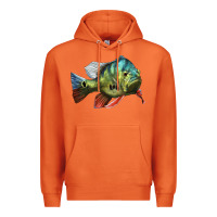 Carrot Peacock Bass Illustrations Premium Hoodie - LillyAllenDesigns