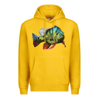 Lemon Peacock Bass Illustrations Premium Hoodie - LillyAllenDesigns