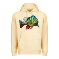 Pina Colada Peacock Bass Illustrations Premium Hoodie - LillyAllenDesigns