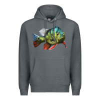 Rock Peacock Bass Illustrations Premium Hoodie - LillyAllenDesigns