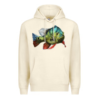 Sandshell Peacock Bass Illustrations Premium Hoodie - LillyAllenDesigns