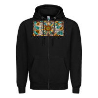 Black western sunflower and gemstone license plate Zipper Hoodie - RanaPortraitStore