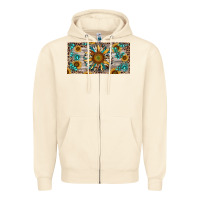 Sandshell western sunflower and gemstone license plate Zipper Hoodie - RanaPortraitStore