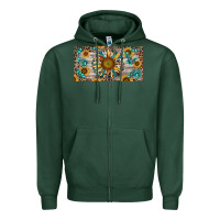 Sports Green western sunflower and gemstone license plate Zipper Hoodie - RanaPortraitStore