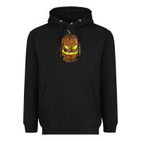 Black watercolor leopard pumpkin Heavyweight Hoodie - RanaPortraitStore