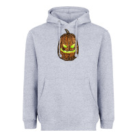 Heather Grey watercolor leopard pumpkin Heavyweight Hoodie - RanaPortraitStore