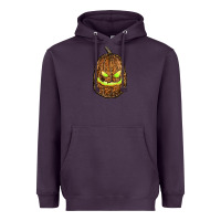 Plum watercolor leopard pumpkin Heavyweight Hoodie - RanaPortraitStore