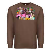 Chestnut easter day farm animals truck Premium Sweatshirt - RacoonDesign