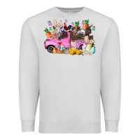 Dove Grey easter day farm animals truck Premium Sweatshirt - RacoonDesign