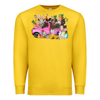 Easter Day Farm Animals Truck Premium Sweatshirt | Teevron