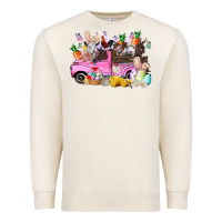 Sandshell easter day farm animals truck Premium Sweatshirt - RacoonDesign