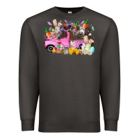 Smoke easter day farm animals truck Premium Sweatshirt - RacoonDesign