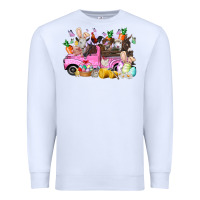White easter day farm animals truck Premium Sweatshirt - RacoonDesign
