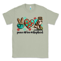Matcha peace love australian shepherd Classic Tee - texasbilliewilder