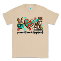 Mushroom peace love australian shepherd Classic Tee - texasbilliewilder