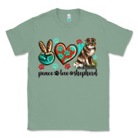 Sage peace love australian shepherd Classic Tee - texasbilliewilder