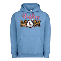 Pigment Pebble Blue Husky Mom Urban Hoodie - Jasminsmagicworld