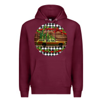 Burgundy Christmas vacation car Christmas Premium Hoodie - Jasminsmagicworld