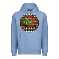 Colony Blue Christmas vacation car Christmas Premium Hoodie - Jasminsmagicworld