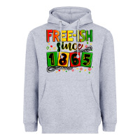 Heather Grey Free-ish since 1865 Heavyweight Hoodie - Zillion Design Studio
