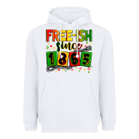 White Free-ish since 1865 Heavyweight Hoodie - Zillion Design Studio