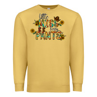 Antique Gold little mıss sassy pants Premium Sweatshirt - CowhideDigitalArt