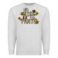 Dove Grey little mıss sassy pants Premium Sweatshirt - CowhideDigitalArt