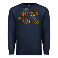 Navy little mıss sassy pants Premium Sweatshirt - CowhideDigitalArt