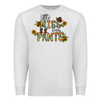 Oatmeal Heather little mıss sassy pants Premium Sweatshirt - CowhideDigitalArt