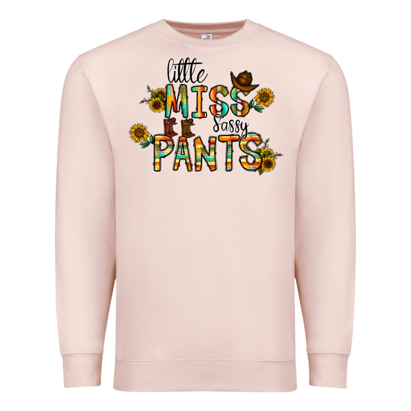 Little Mıss Sassy Pants Premium Sweatshirt by CowhideDigitalArt | Teevron