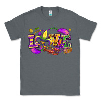 Charcoal Heather love mardi gras Classic Tee - FaDigitalArtStudio
