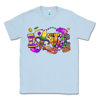 Dusty Blue love mardi gras Classic Tee - FaDigitalArtStudio