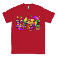 Red love mardi gras Classic Tee - FaDigitalArtStudio